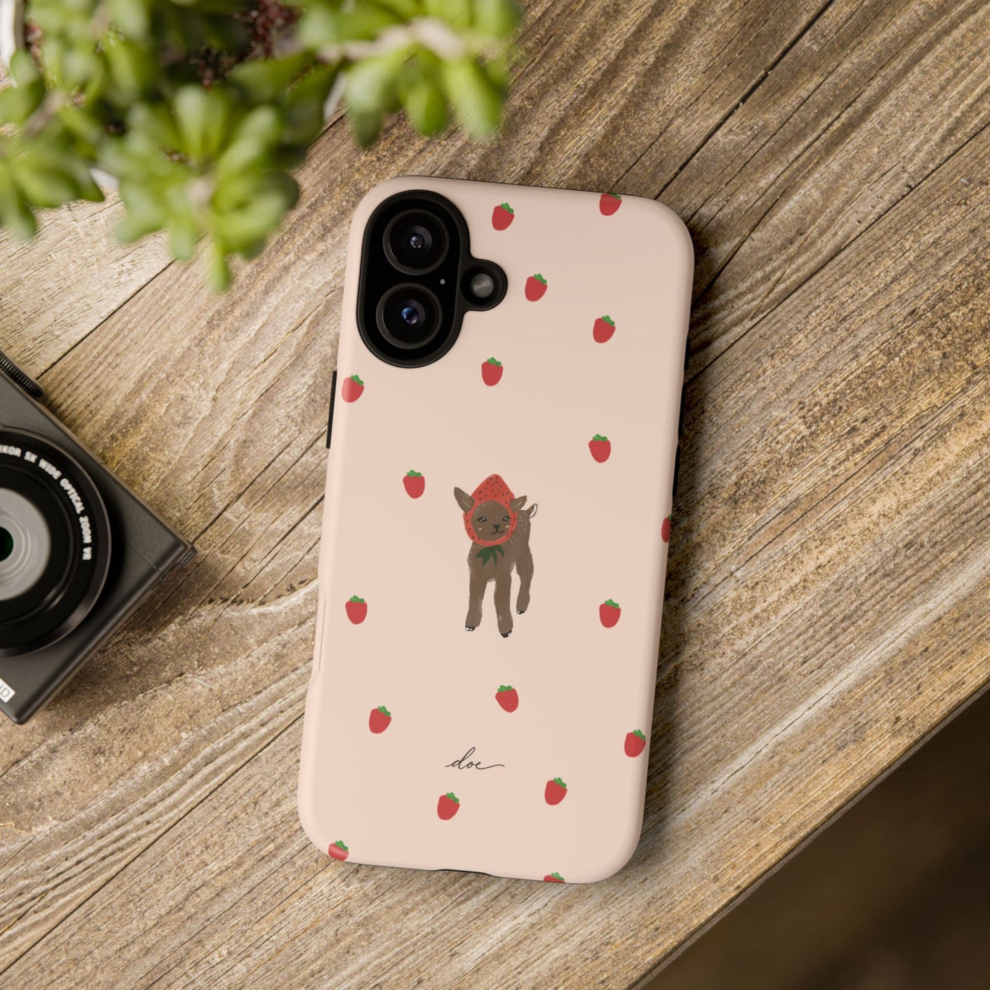 Strawberry Fawn iPhone Case