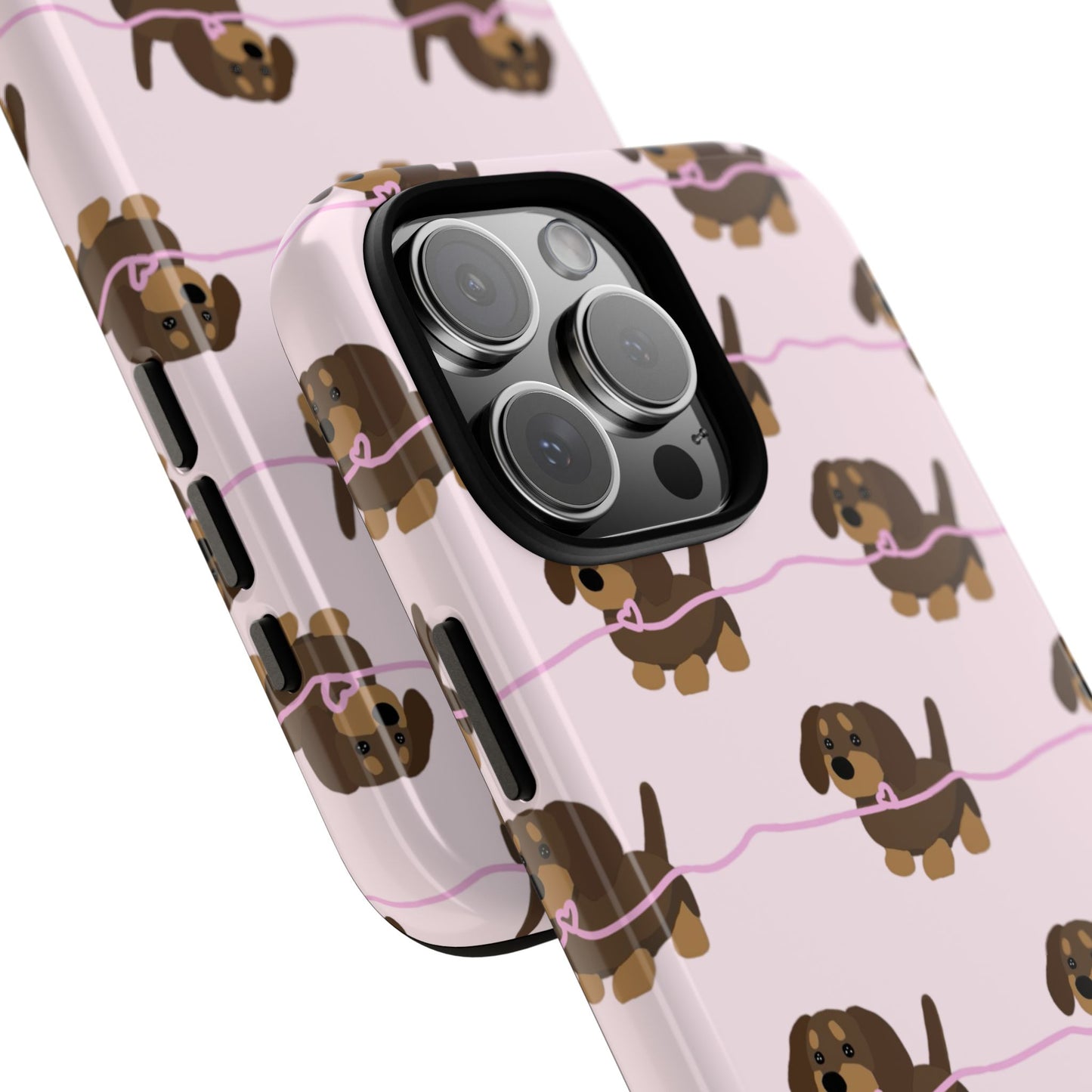 Pink Dachshunds iPhone Case
