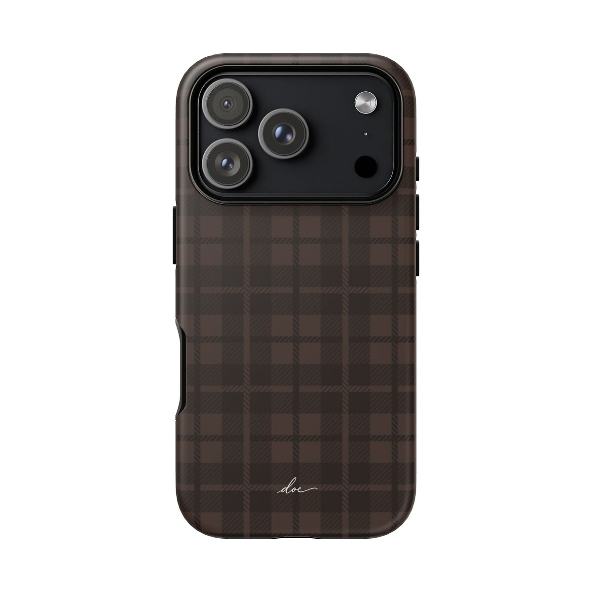 Brown Checks iPhone Case
