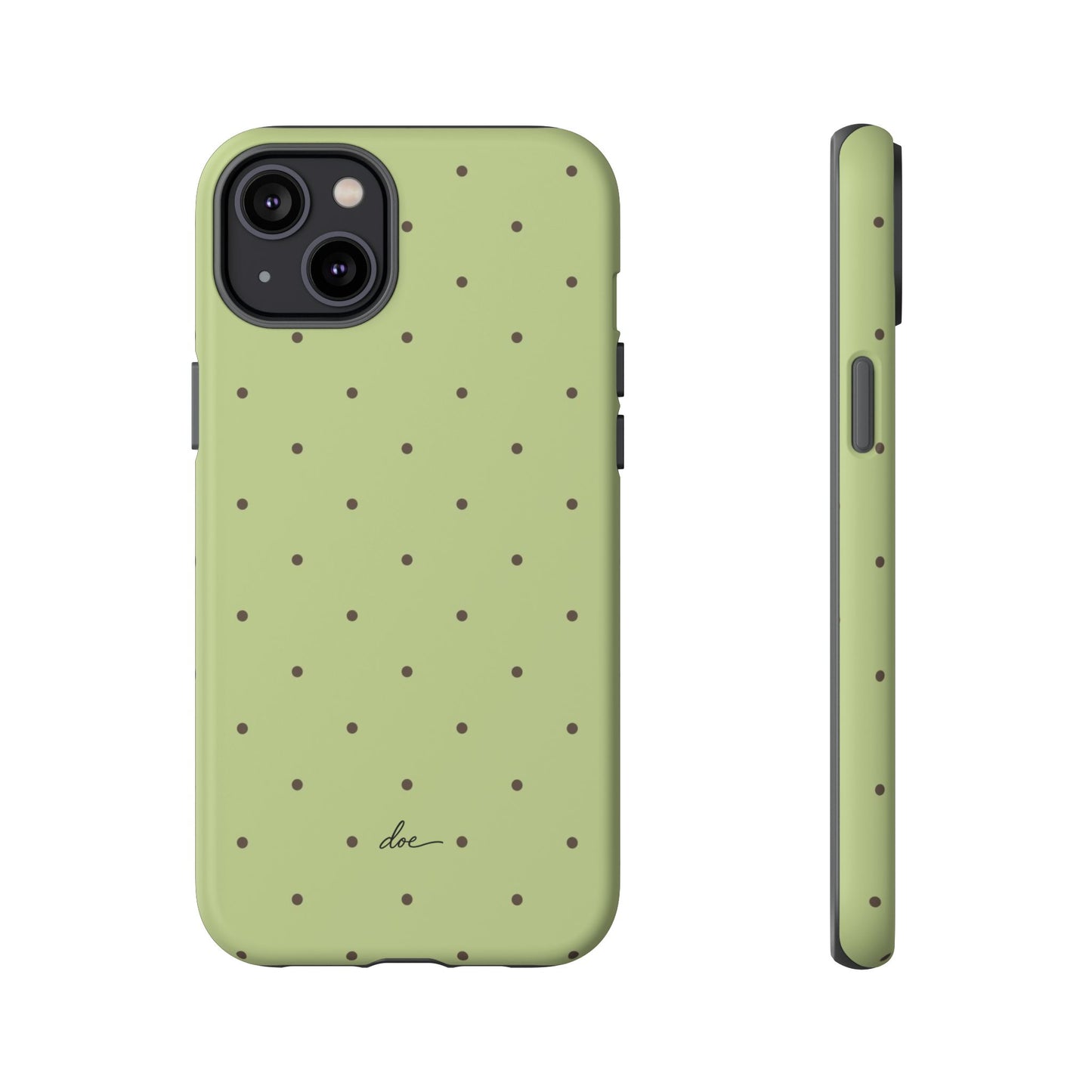 Polka Greens iPhone Case