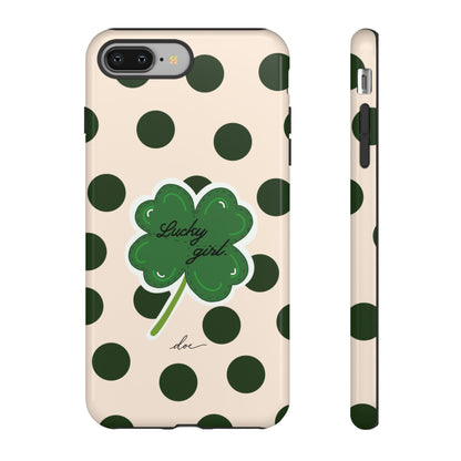 Lucky Girl iPhone Case