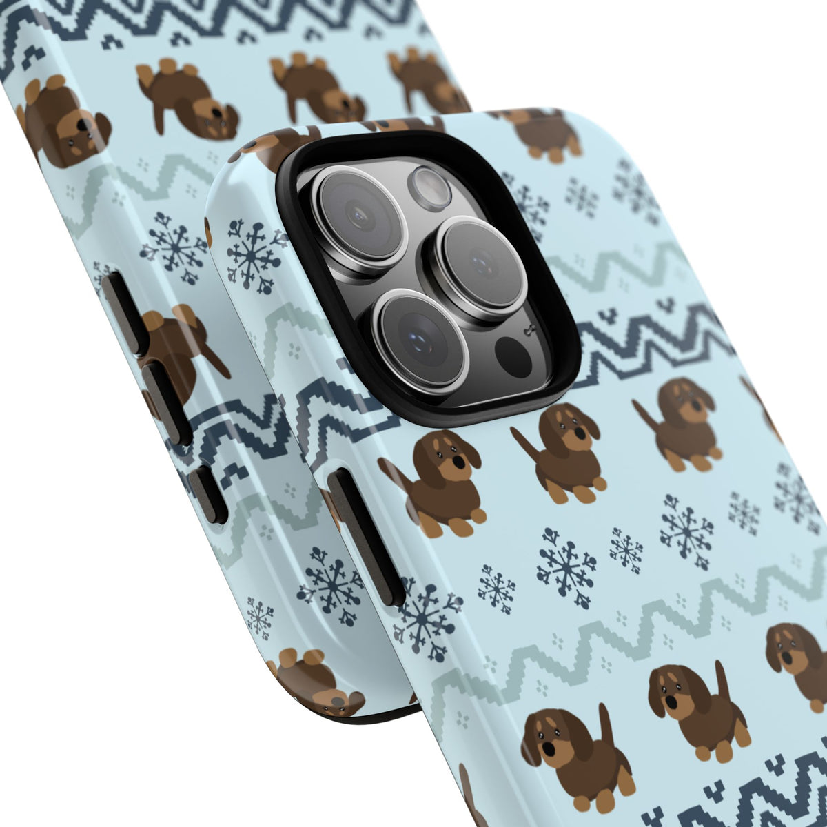 Christmas Dachshunds iPhone Case