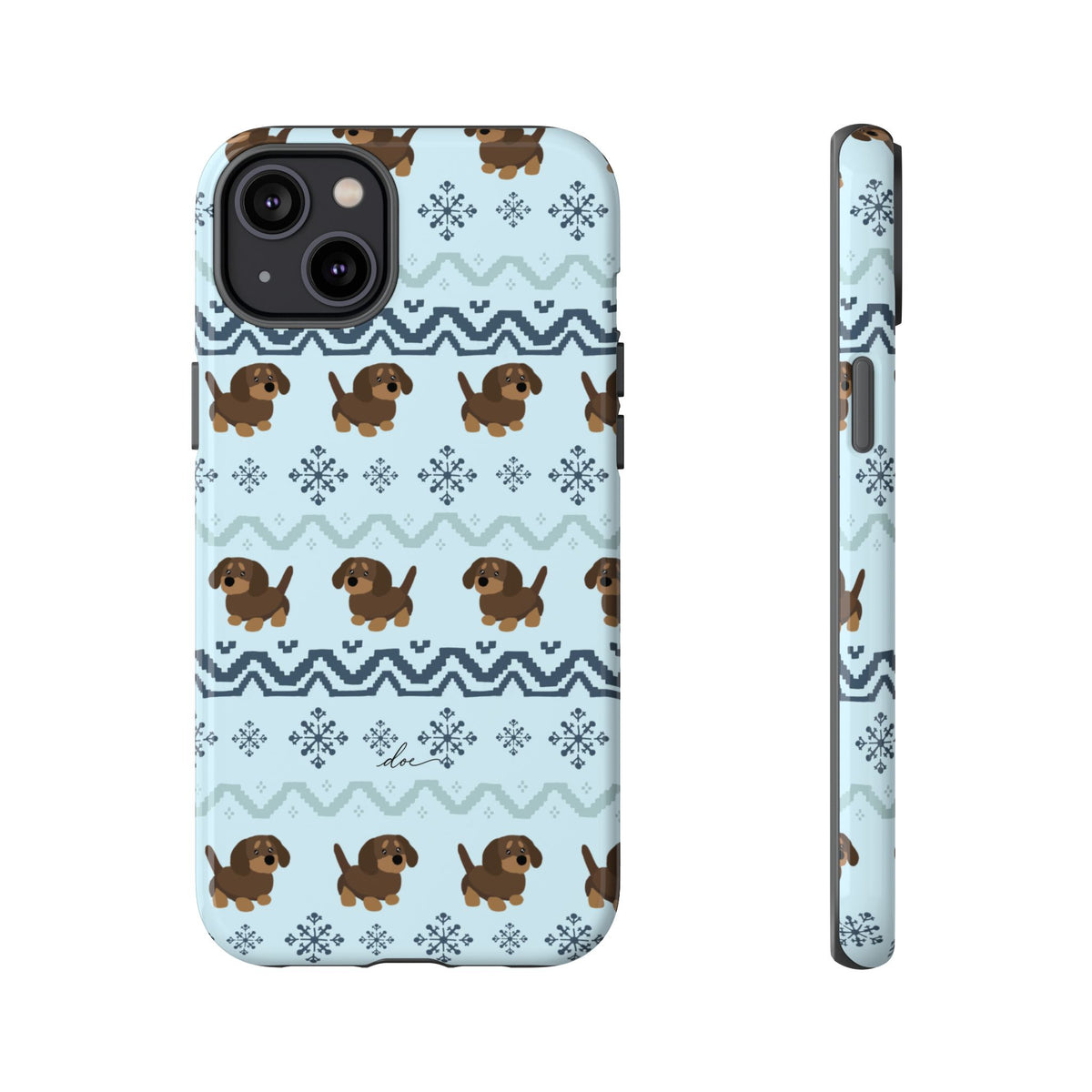 Christmas Dachshunds iPhone Case