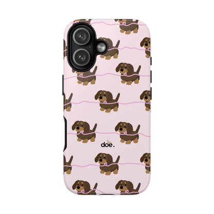 Pink Dachshunds iPhone Case