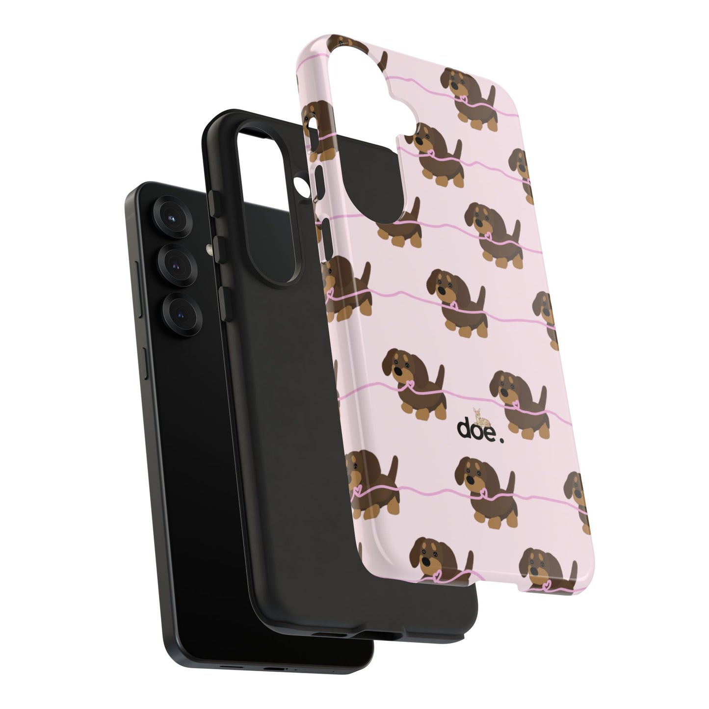Pink Dachshund Samsung Case