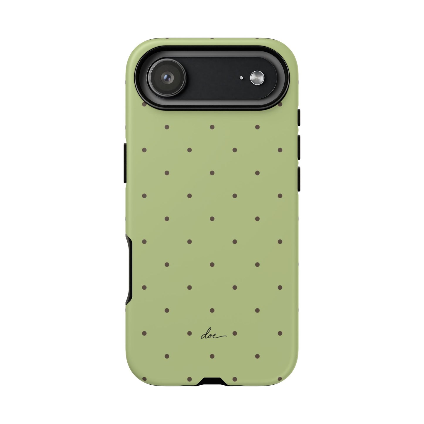Polka Greens iPhone Case
