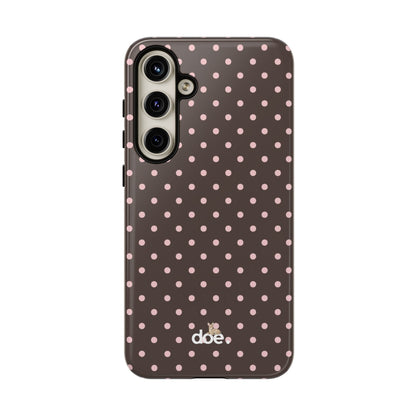 Brown Polka Dot Samsung Case