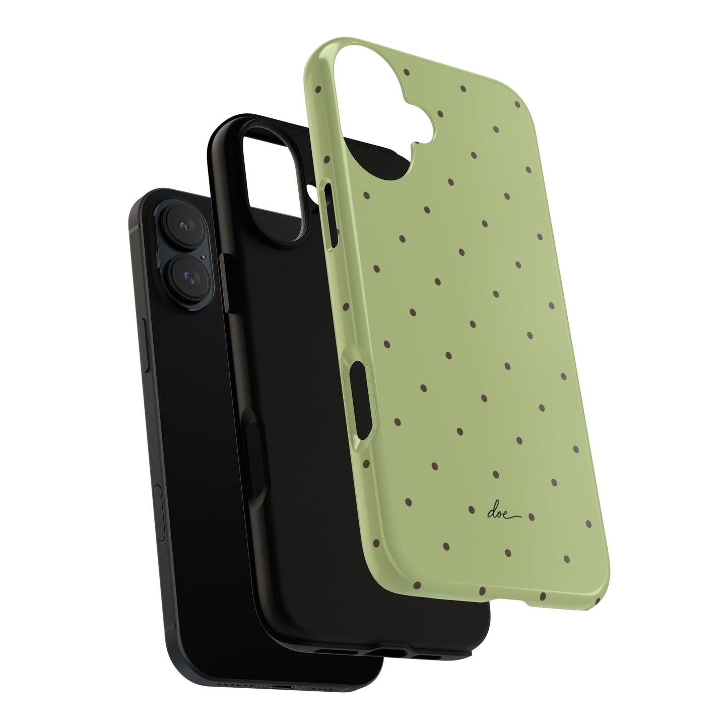 Polka Greens iPhone Case