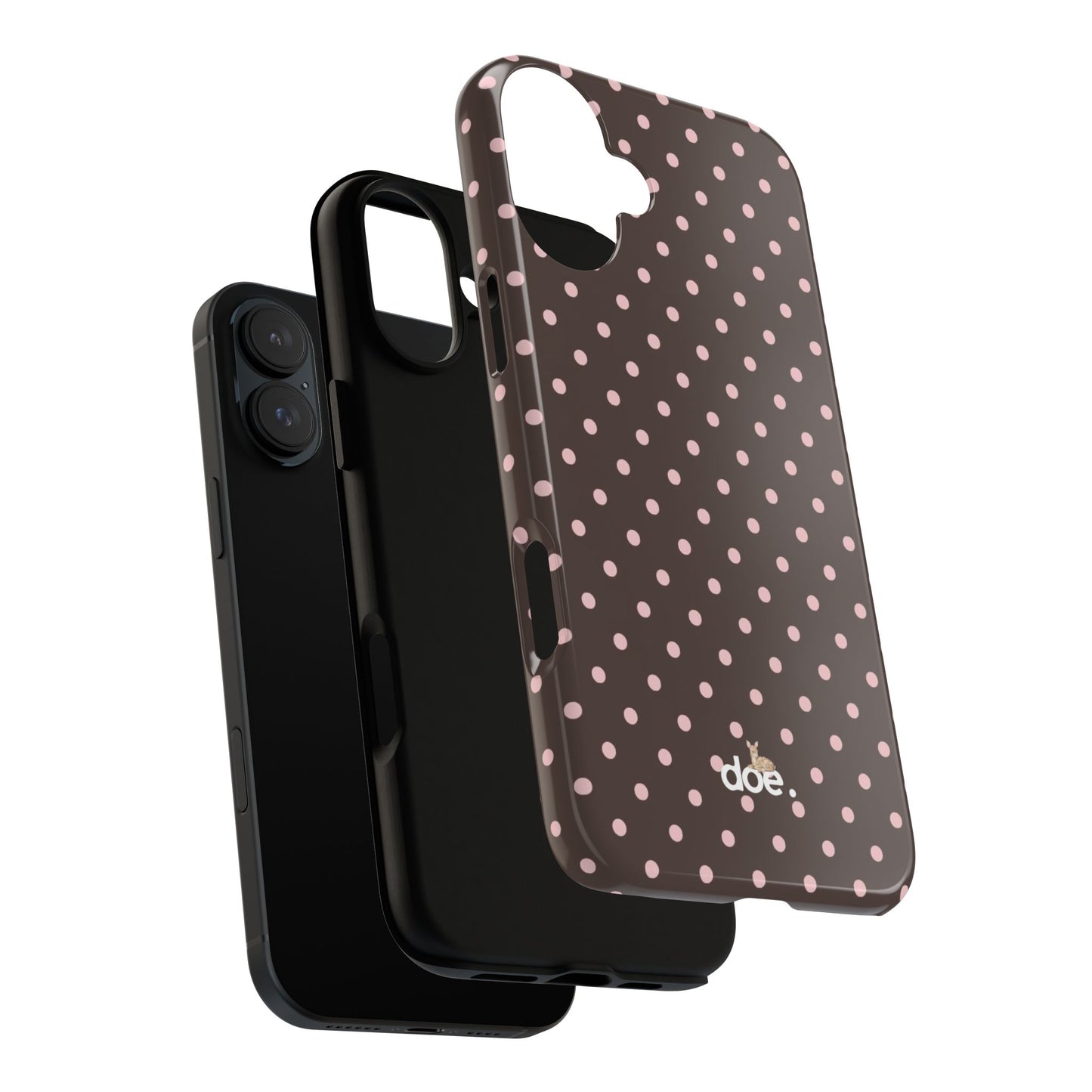 Brown Polka Dot iPhone Case