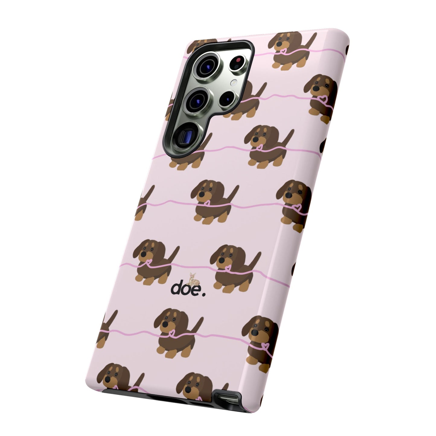 Pink Dachshund Samsung Case