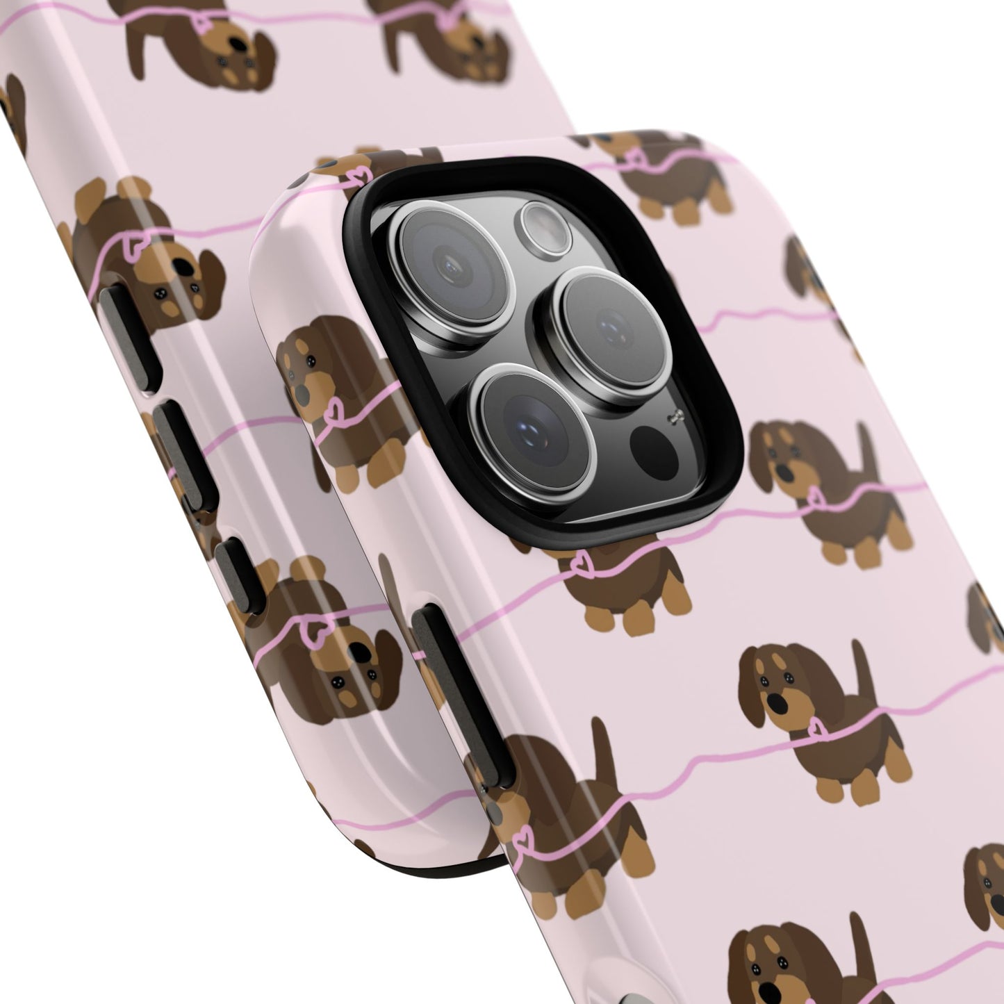 Pink Dachshunds iPhone Case