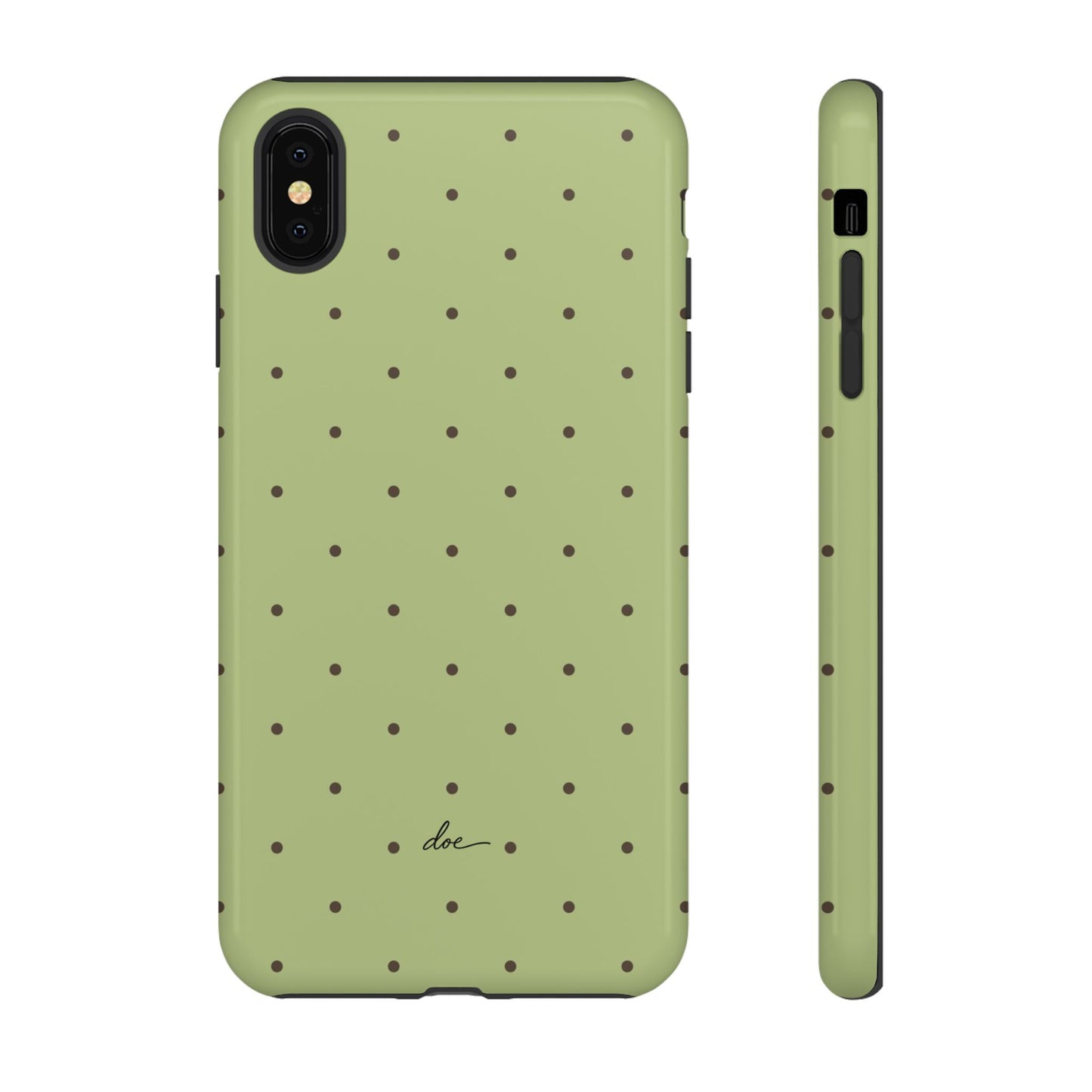Polka Greens iPhone Case