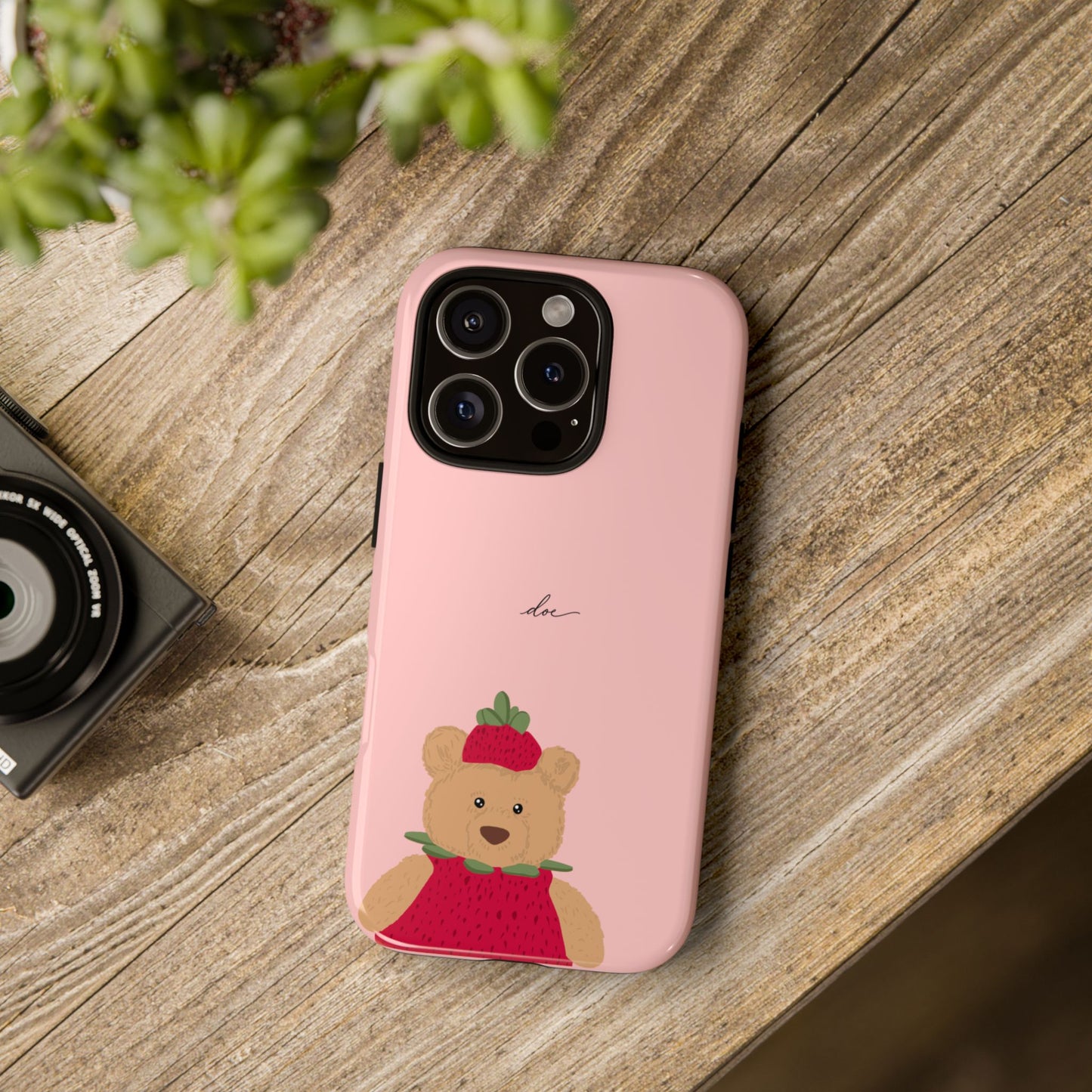 Strawberry Bear iPhone Case