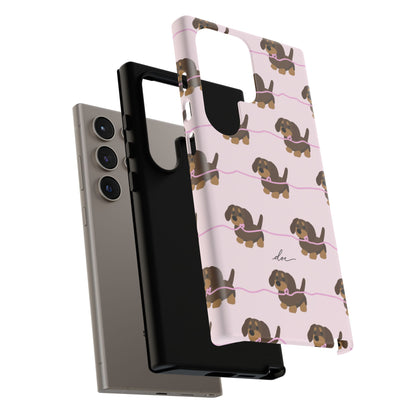 Pink Dachshund Samsung Case