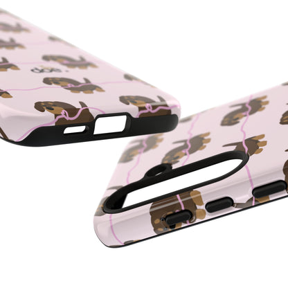 Pink Dachshund Samsung Case