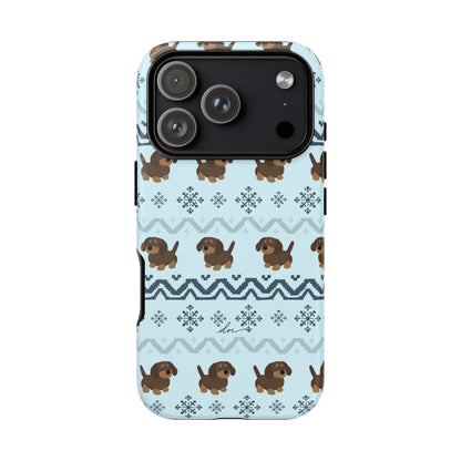 Christmas Dachshunds iPhone Case