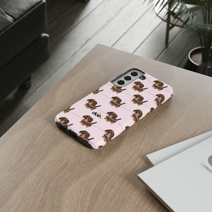 Pink Dachshund Samsung Case