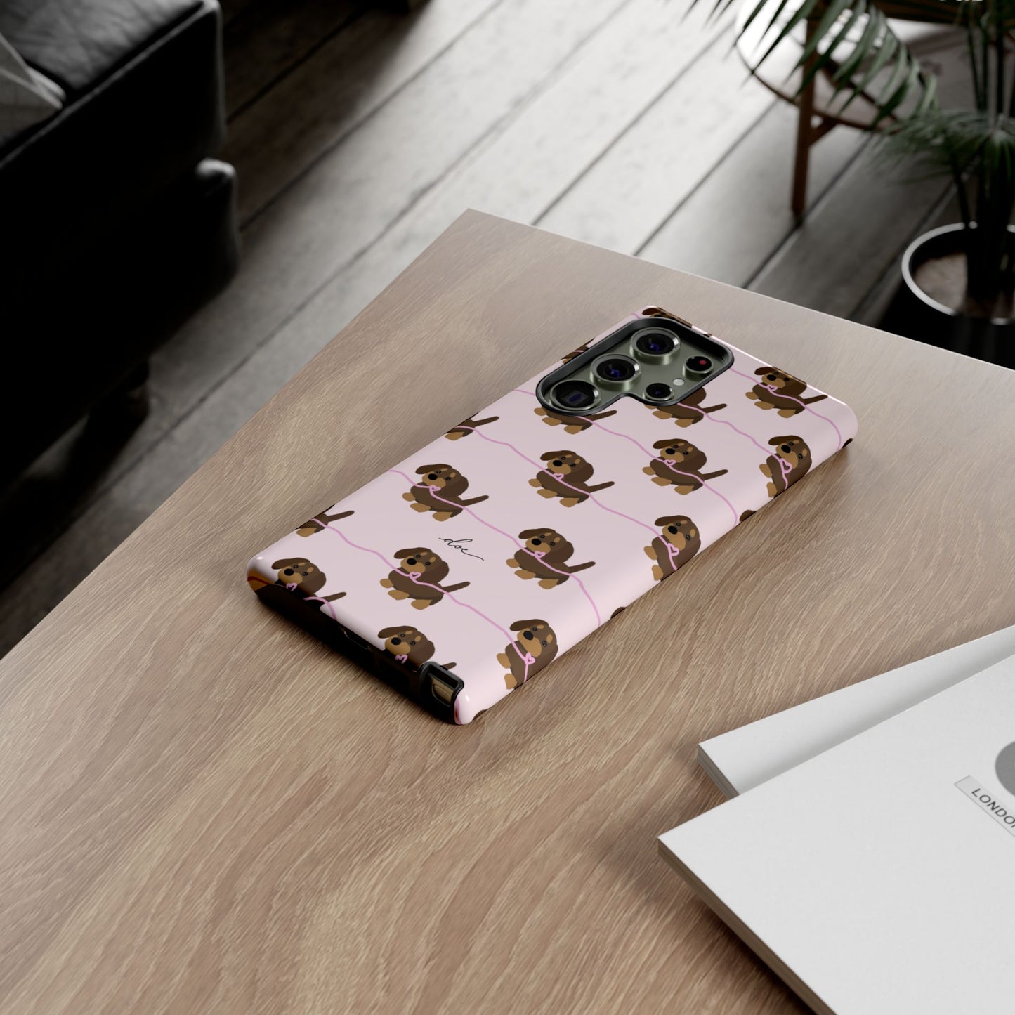 Pink Dachshund Samsung Case