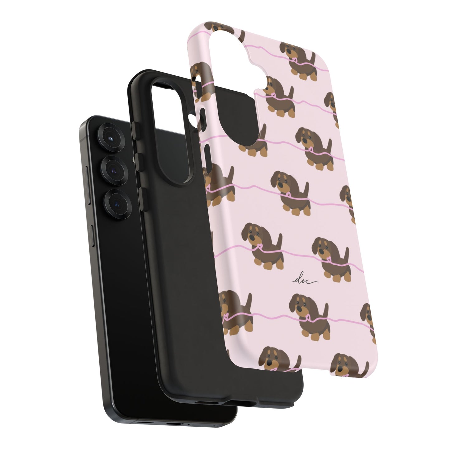 Pink Dachshund Samsung Case