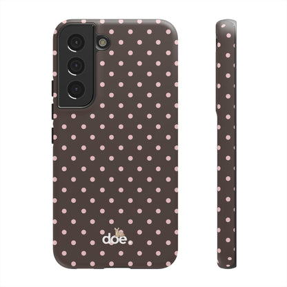 Brown Polka Dot Samsung Case