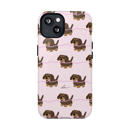 Pink Dachshunds Magsafe Case
