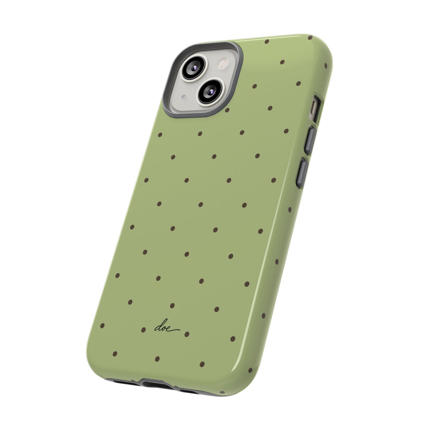 Polka Greens iPhone Case