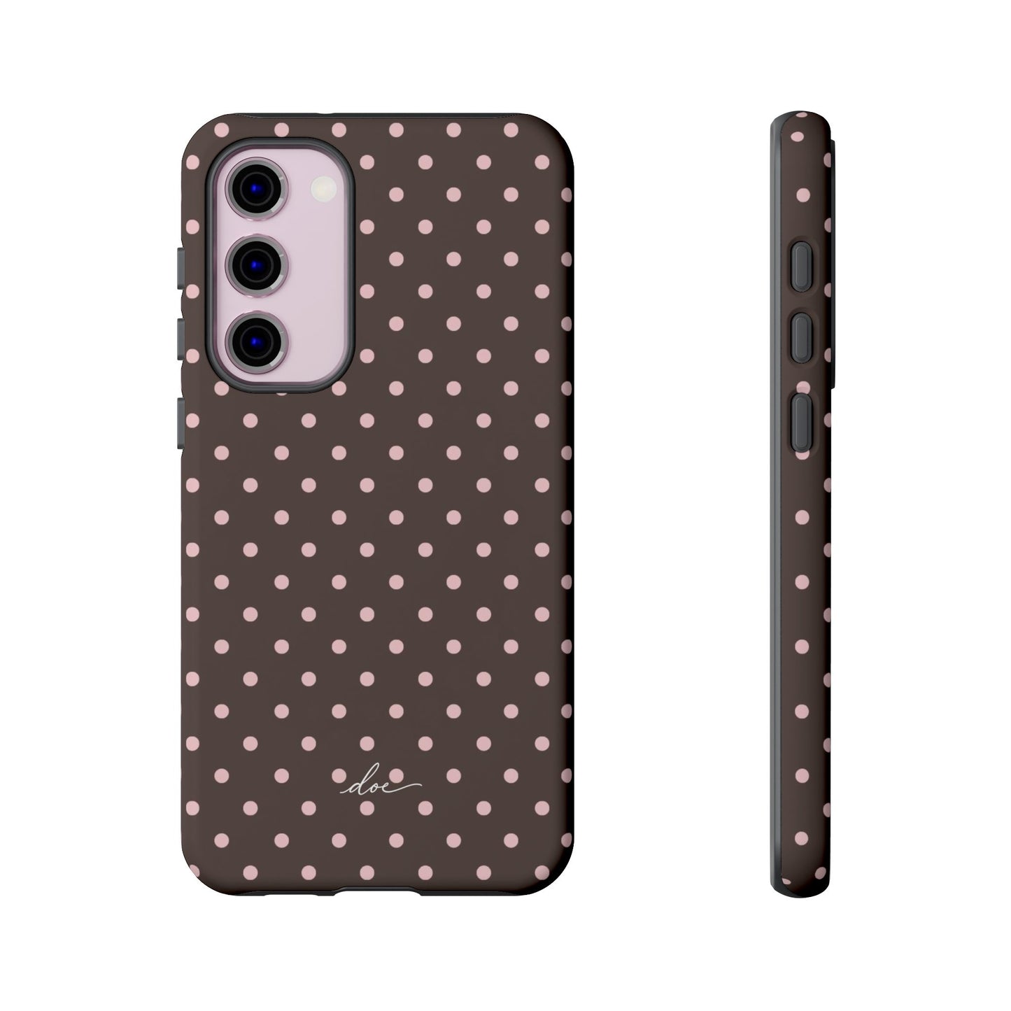 Brown Polka Dot Samsung Case