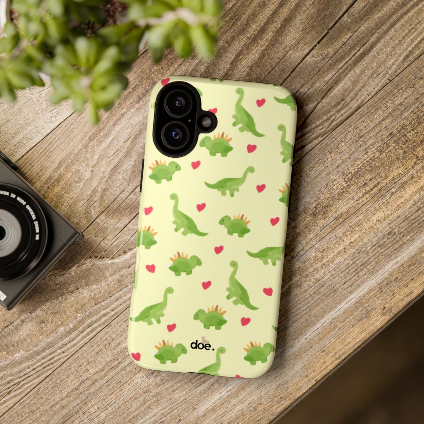 Dino Doodles iPhone Case