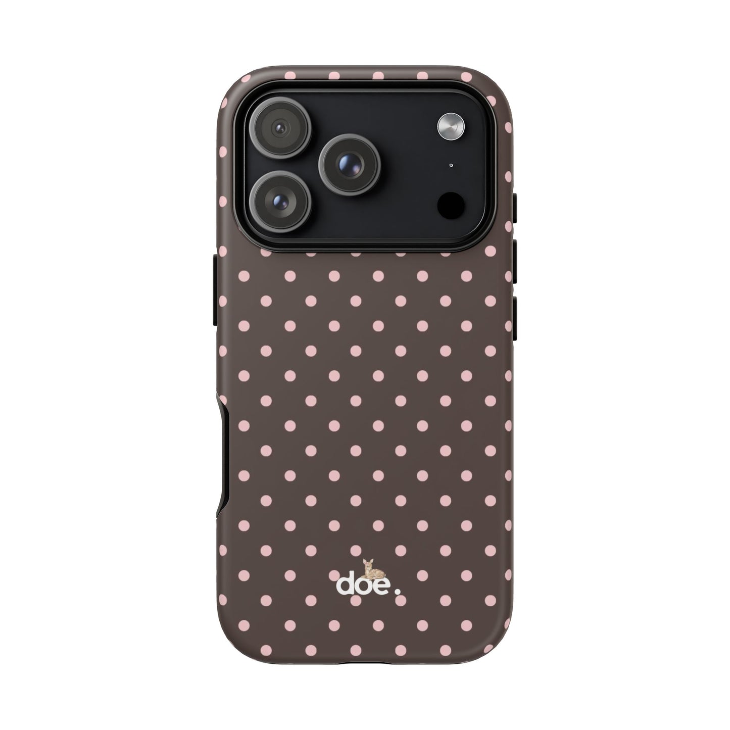 Brown Polka Dot iPhone Case
