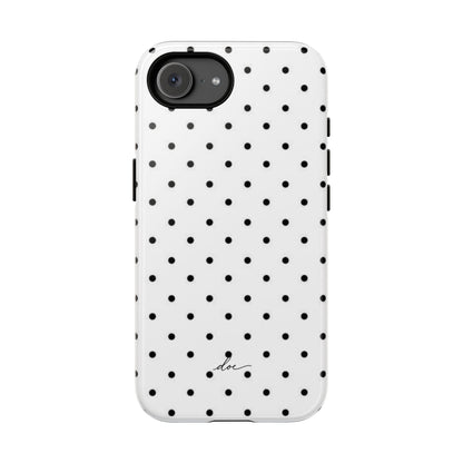 White Polka Dot iPhone Case