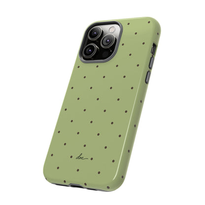 Polka Greens iPhone Case
