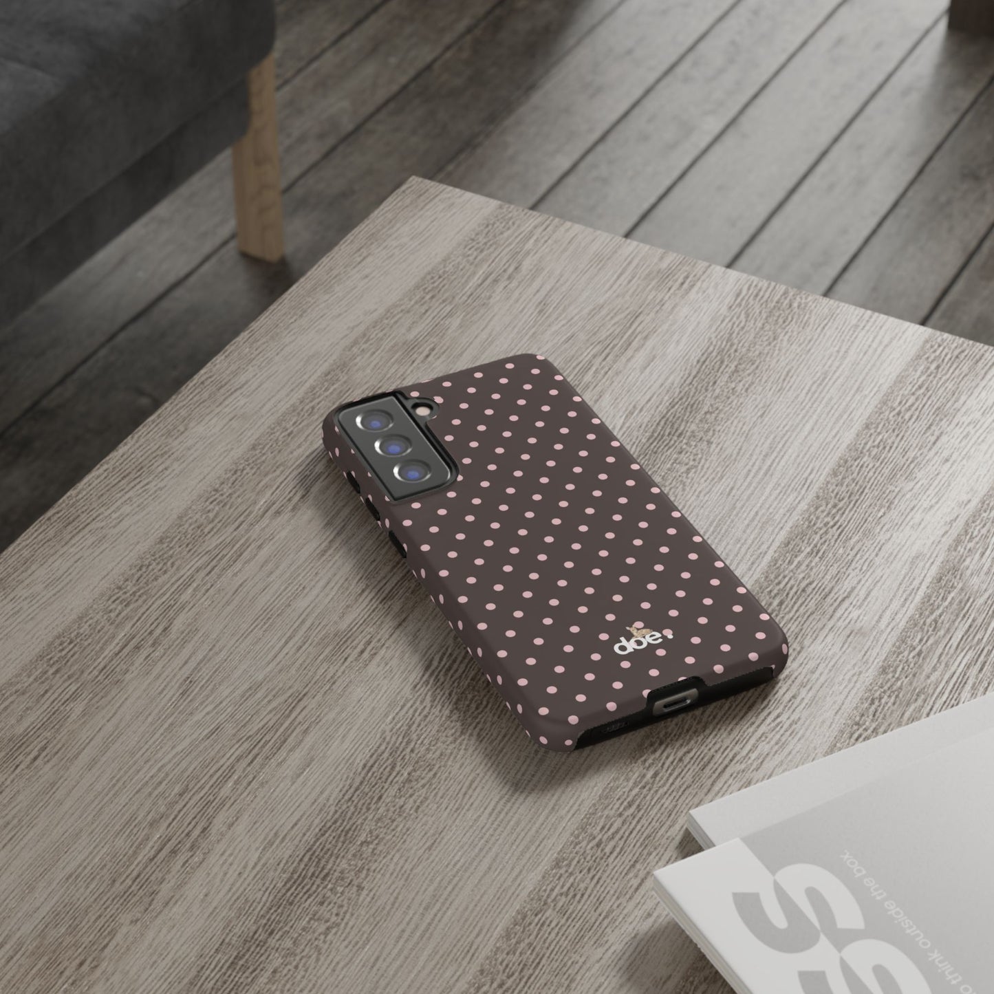 Brown Polka Dot Samsung Case