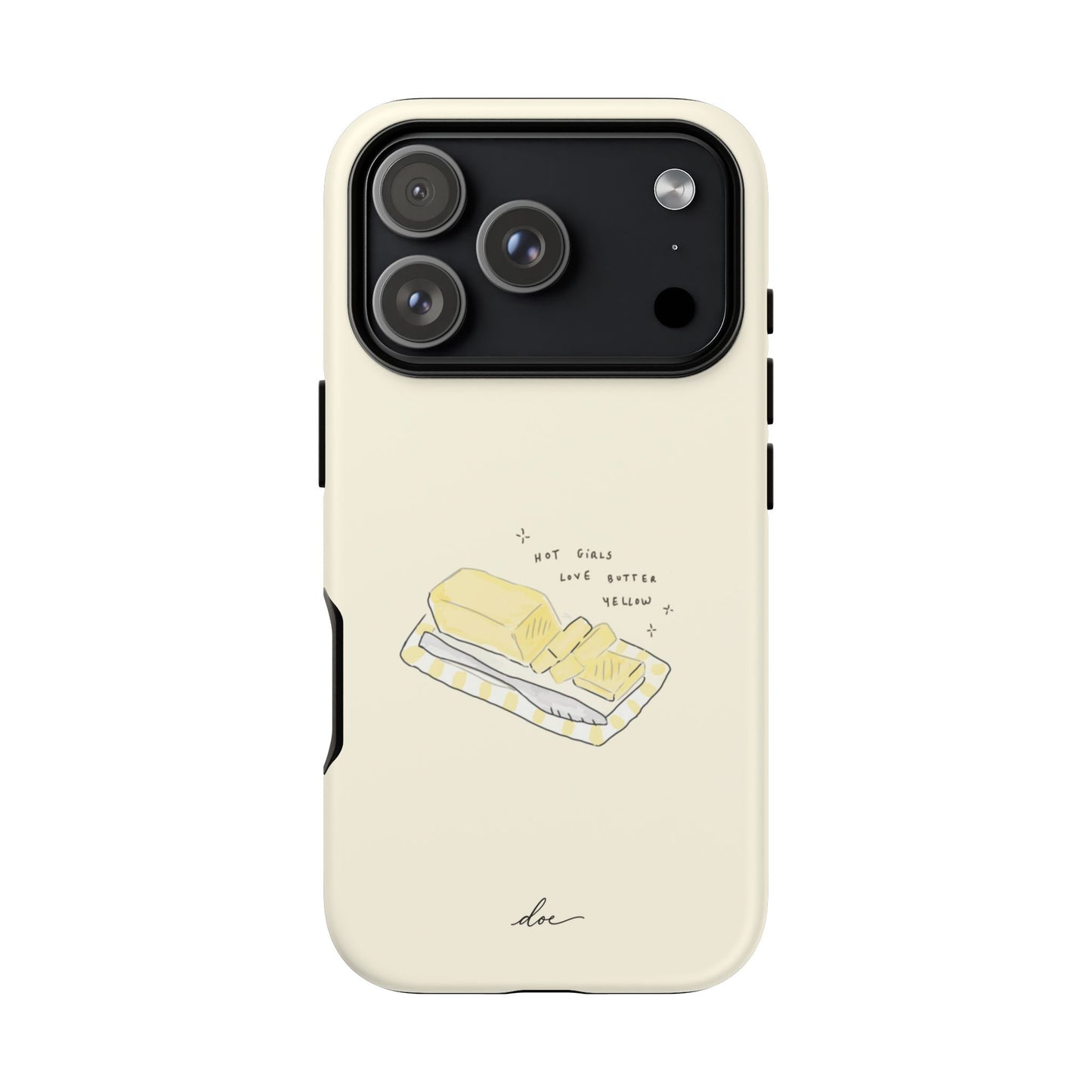 Butter Yellow iPhone Case