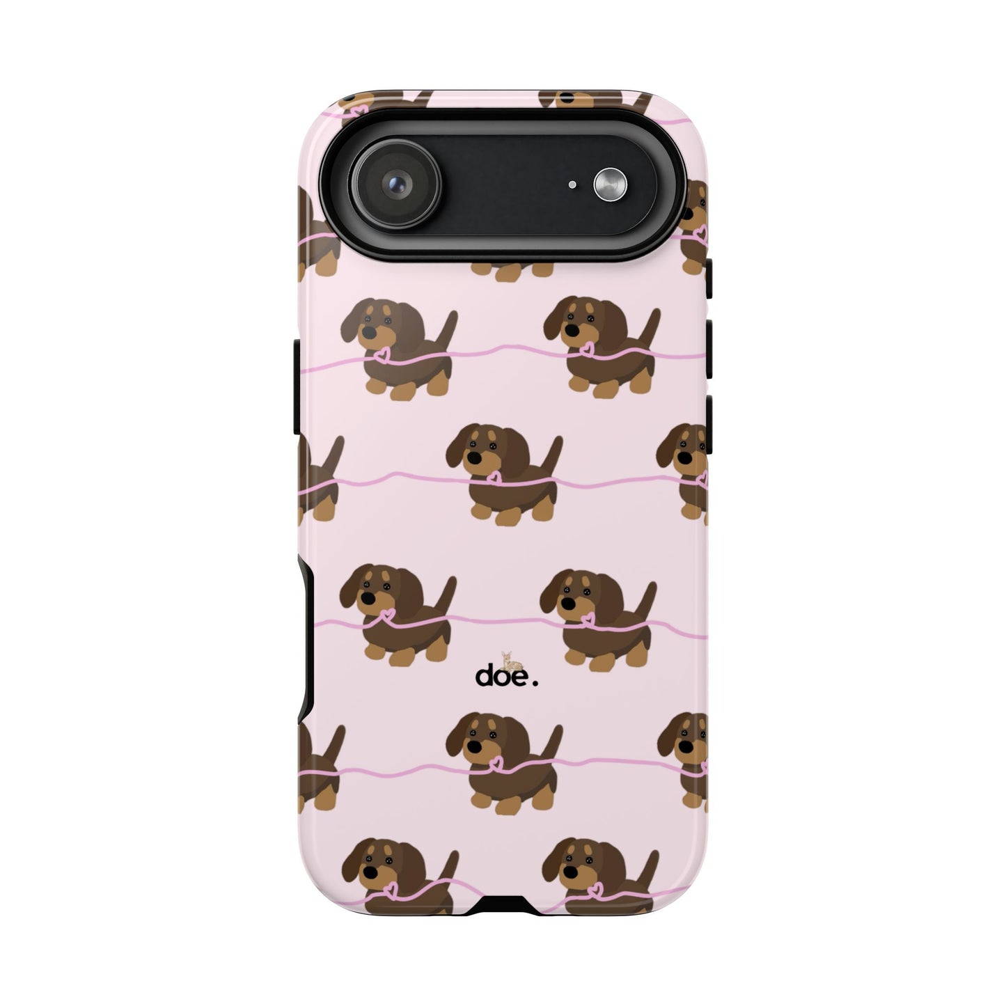 Pink Dachshunds iPhone Case