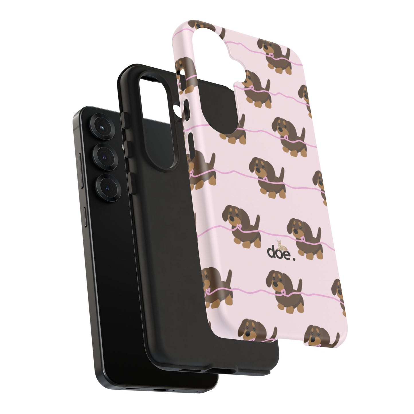 Pink Dachshund Samsung Case