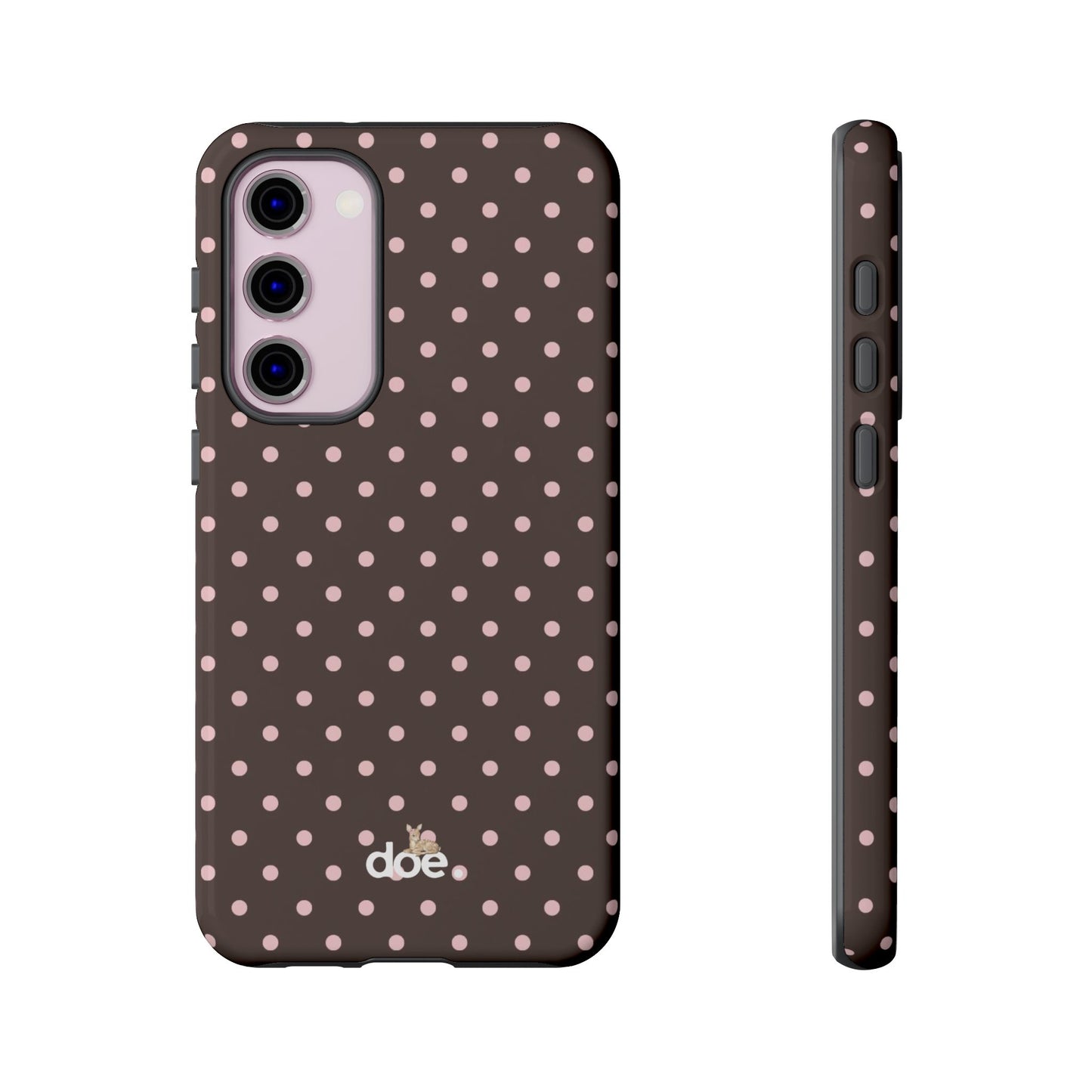 Brown Polka Dot Samsung Case