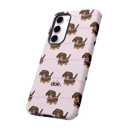Pink Dachshund Samsung Case