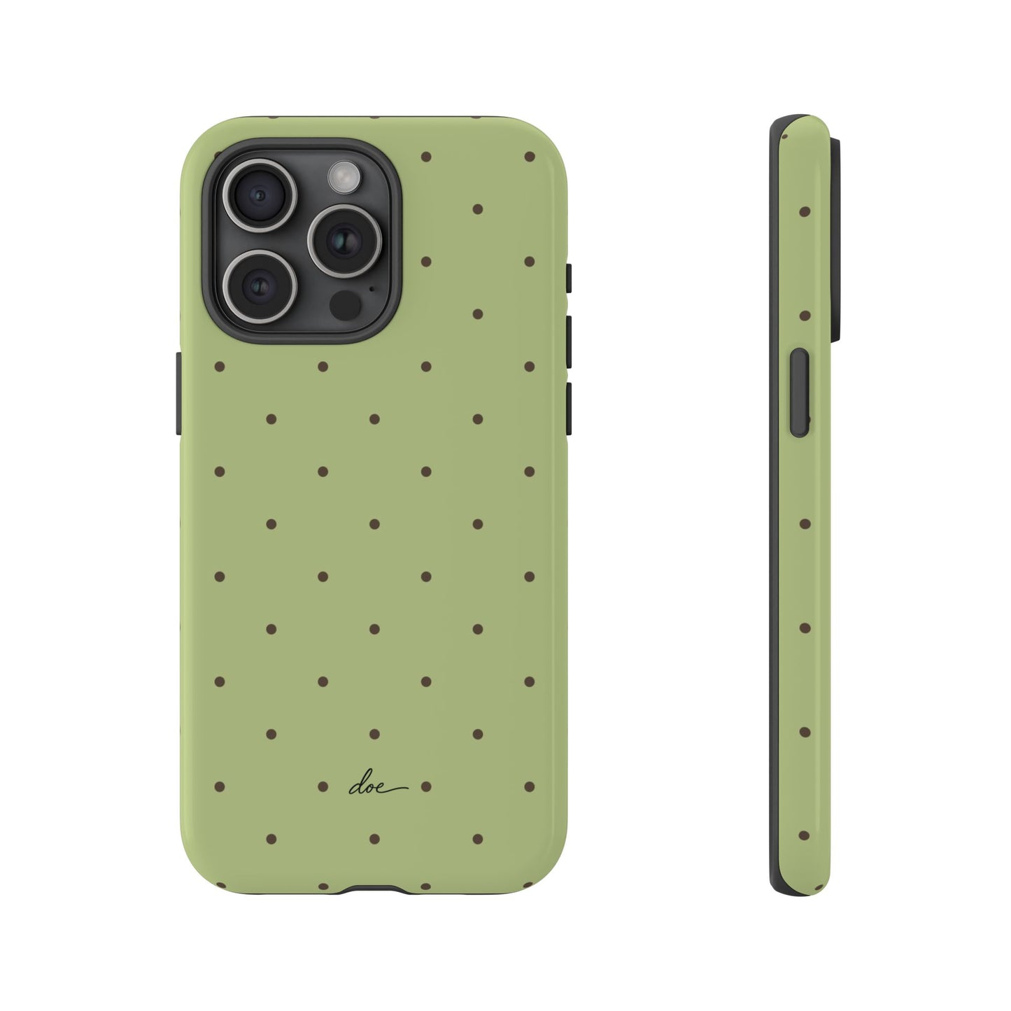 Polka Greens iPhone Case