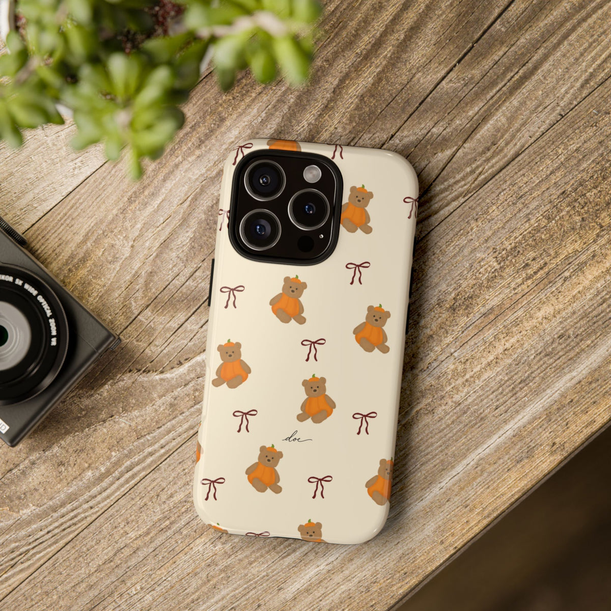 Pumpkin Bows iPhone Case