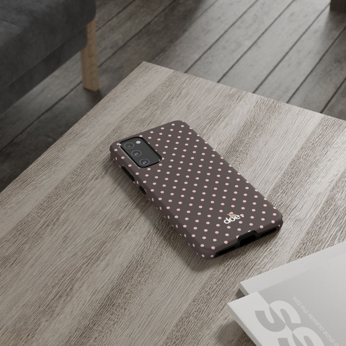 Brown Polka Dot Samsung Case