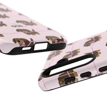 Pink Dachshund Samsung Case