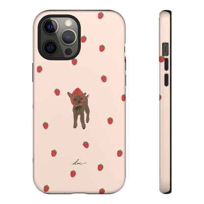 Strawberry Fawn iPhone Case