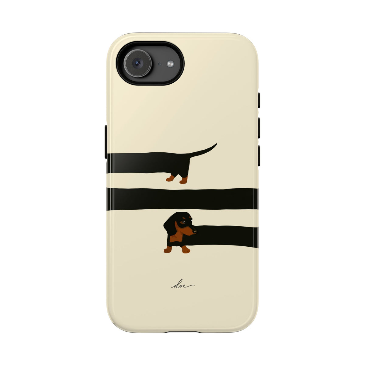 Stretchy The Dachshund iPhone Case