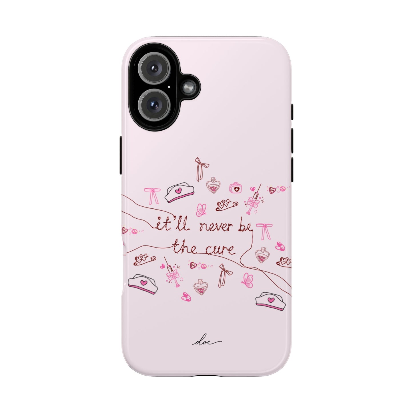 Never The Cure iPhone Case