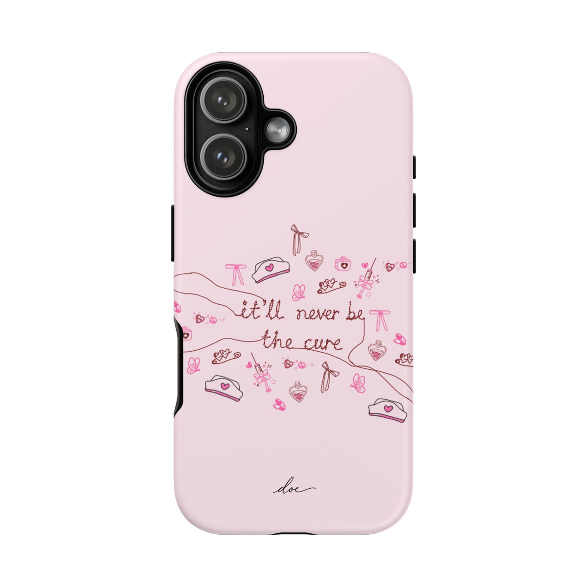 Never The Cure iPhone Case