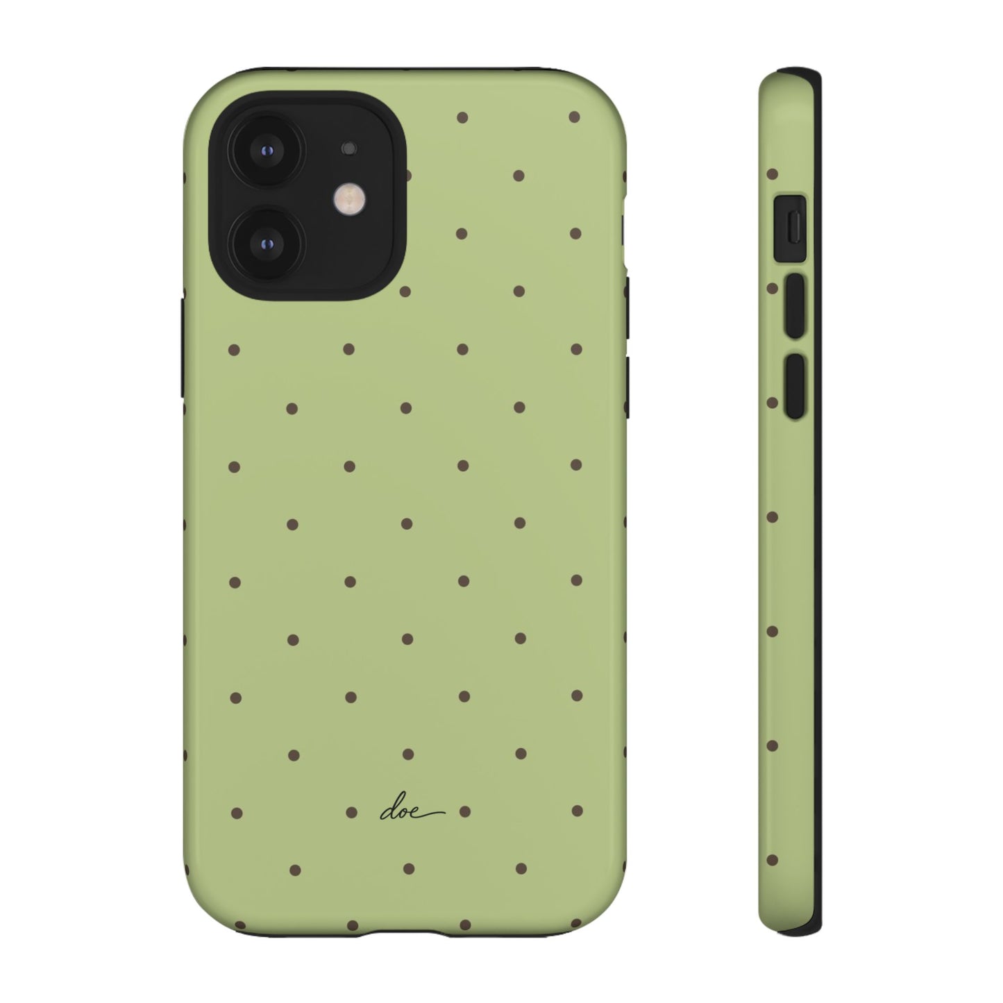 Polka Greens iPhone Case