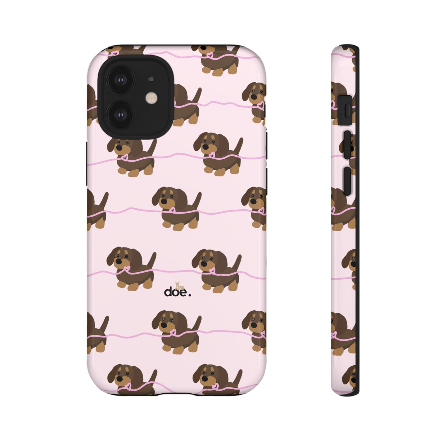 Pink Dachshunds iPhone Case