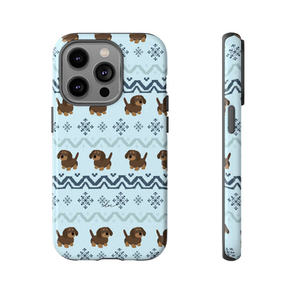 Christmas Dachshunds iPhone Case