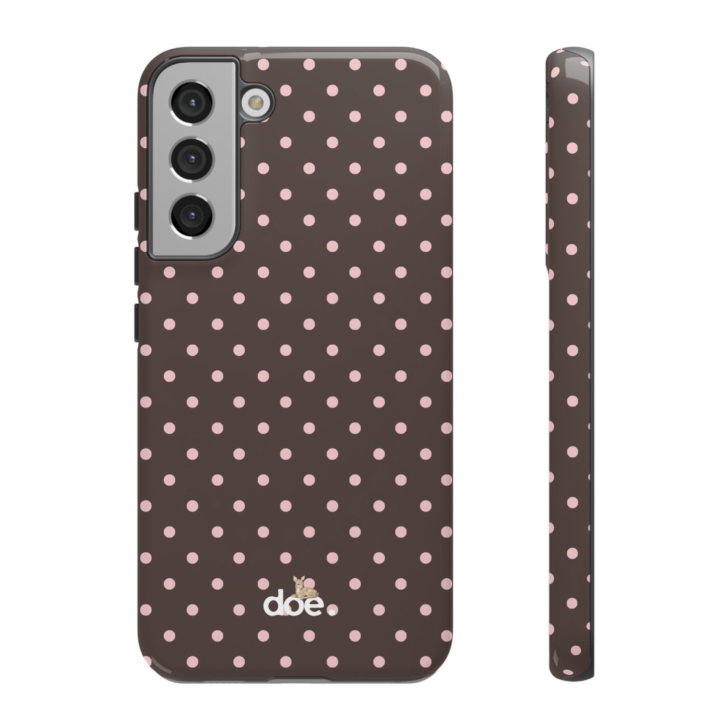 Brown Polka Dot Samsung Case