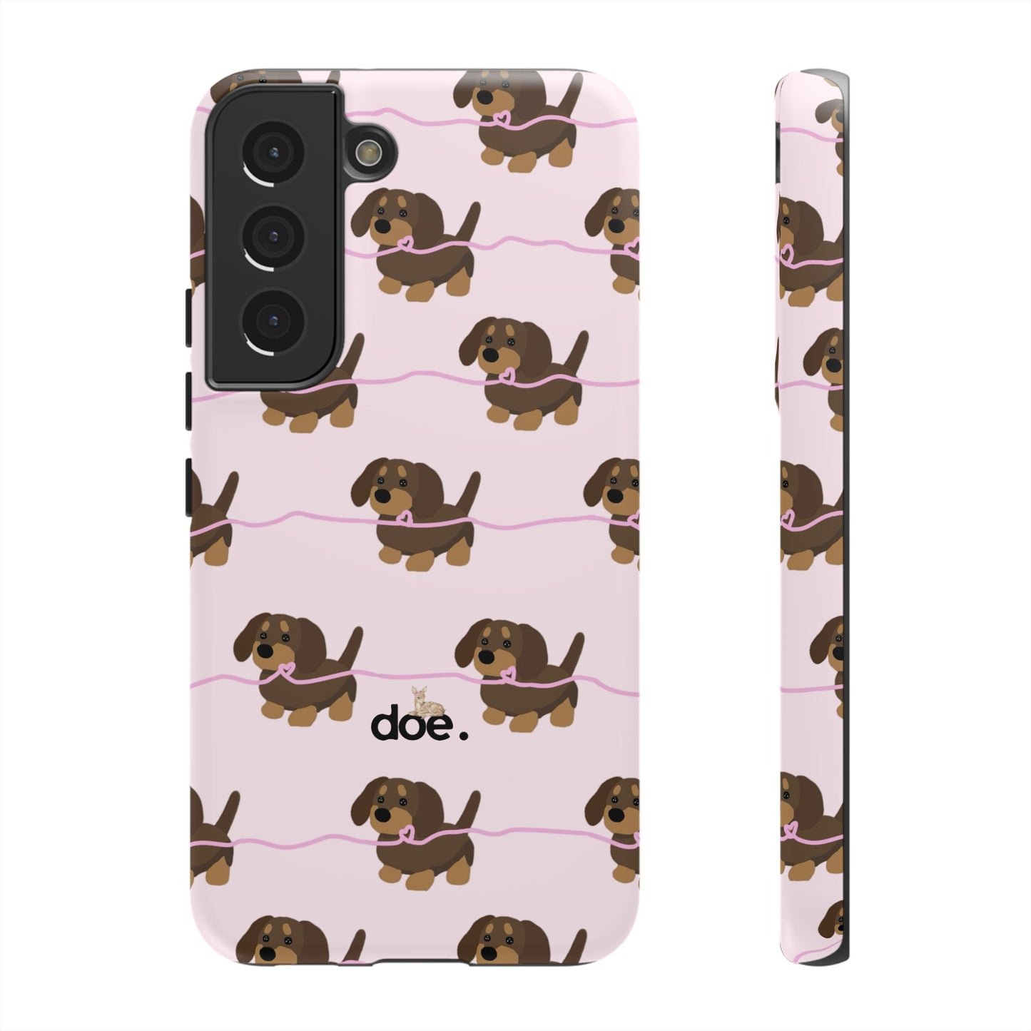 Pink Dachshund Samsung Case